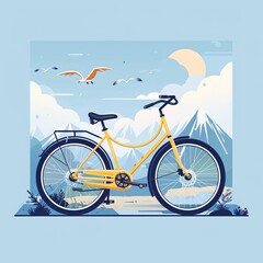 3rd June World Bicycle Day illustration vector image Job ID: 550dbff1-12a0-4284-b5a9-37ab3a164869