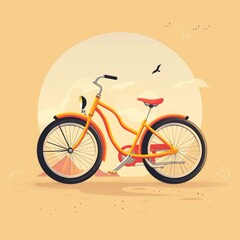 3rd June World Bicycle Day illustration vector image Job ID: d0261d66-b526-462d-be44-cd6721bed8db
