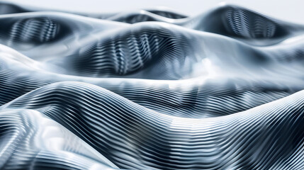Wave band abstract background surface. Generative AI.