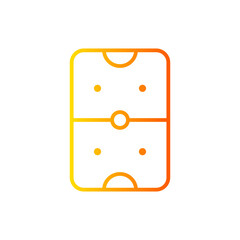 hockey pitch gradient icon