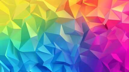 Fototapeta premium rainbow color spectrum, low polygon background, website background