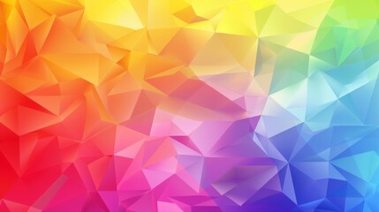 Obraz premium LGBTQ rainbow color spectrum, low polygon background, website background