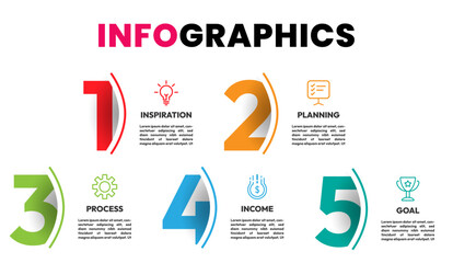 Vector Infographic design with 4 options or steps. Infographics for business concept. Can be used for presentations banner, workflow layout, process diagram, flow chart, info graph