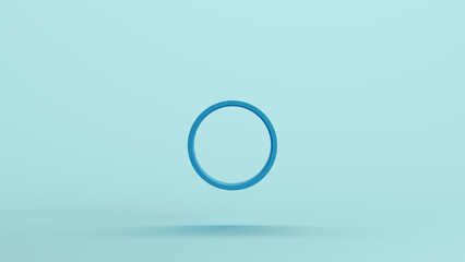 Blue tube geometry shape face geometric solid structure pale background 3d illustration render digital rendering	
