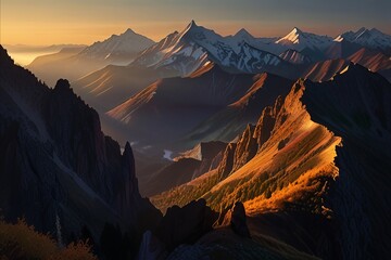 Beautiful natural scenery of mountain