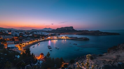 Obraz premium Beautiful beach views in Greece, Clean and beautiful, in the afternoon, which in Generate AI