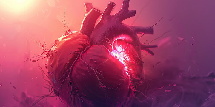 Chest Pain: The Sharp, Stabbing Sensation of Cardiac Discomfort - Visualize a scene where chest pain feels sharp and stabbing, possibly indicating a heart-related issue
