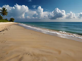 Obraz premium Beautiful Tropical Beach Background Travel Vacation