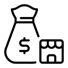 investment line icon