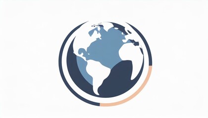 Naklejka premium globe vector icon on white background