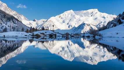 Beautiful natural scenery of mountain