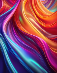 Fototapeta premium beautiful colorful silk background. fulcolor silk with gradient color