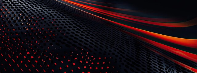 Black sporty background with spot strip and copy space, modern design. banner background	