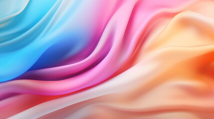 beautiful colorful silk background. fulcolor silk with gradient color