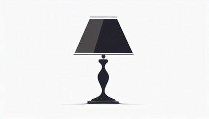 table lamp vector icon on white background