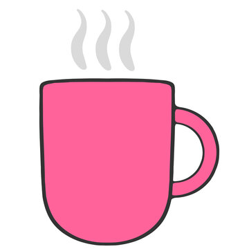 recommend clip art: pink hot drink icon illustration