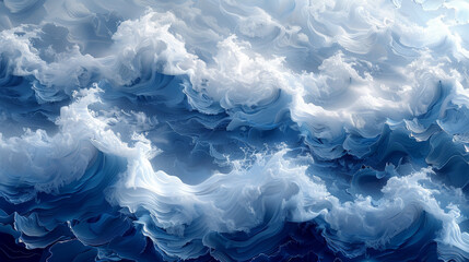 Obraz premium Bathed in sunlit ripples, a calm ocean welcomes the tranquil dawn with soft pinks and blues, enveloping the serene sea in oceanic serenity before the break of day.