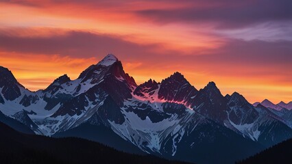 Beautiful natural scenery of mountain