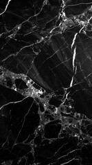 Dark Marble Black marble with subtle white veining, ai generated