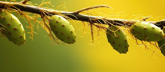 opuntia ficus indica, also known as prickly pear or cactus fig