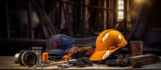 photo of a complete collection of work tools in the locker