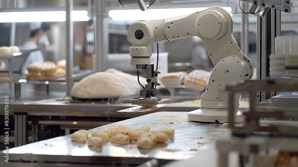 Poster automated bakery: intelligent robots streamline production
