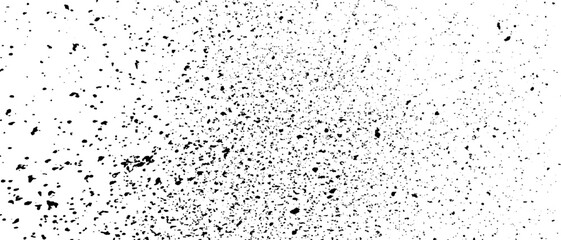 Snow, stars, twinkling lights, rain drops on black background. Abstract vector noise. Small particles of debris and dust. Distressed uneven grunge texture overlay.
