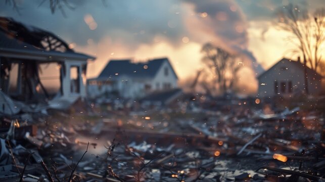 In its aftermath the tornado leaves behind a landscape that is unrecognizable shattered and forever changed by its touch.