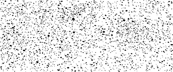 Snow, stars, twinkling lights, rain drops on black background. Abstract vector noise. Small particles of debris and dust. Distressed uneven grunge texture overlay.