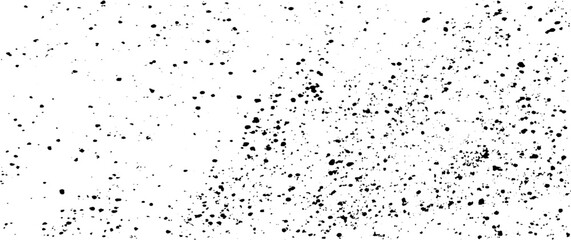 Snow, stars, twinkling lights, rain drops on black background. Abstract vector noise. Small particles of debris and dust. Distressed uneven grunge texture overlay.