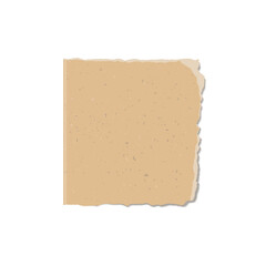 Torn cardboard with rough edges vector illustration
