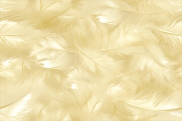 Obraz premium Ethereal golden feathers background