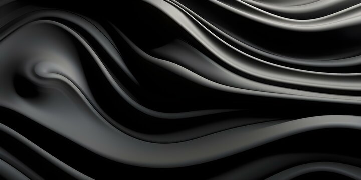 Fototapeta Minimal black and white 4k texture wallpaper with abstract fluid shapes. Concept Minimalism, Black and White, 4K Wallpaper, Abstract, Fluid Shapes