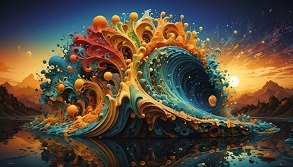 fractal burst background