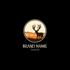 Dear logo for a luxury brand. logo template