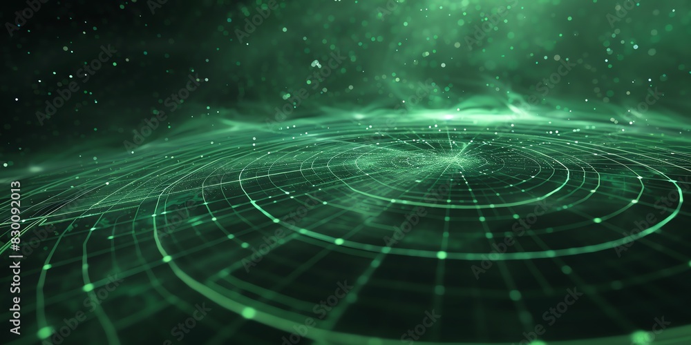 Poster innovative system projections background with abstract design