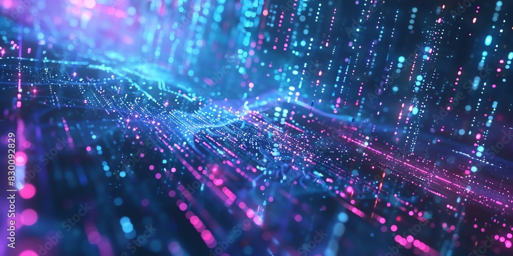 Poster system projections background featuring connectivity visuals