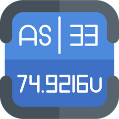Obraz premium Arsenic Periodic Table Element Icon