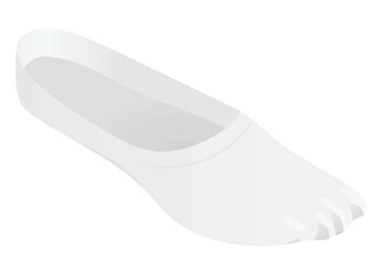 White short sock. vector illustration