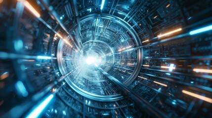 Hologram interface futuristic technology virtual on screen