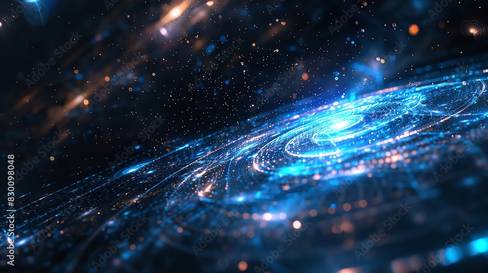 Aufkleber system projections background with creative tech themes