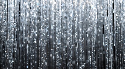 shiny silver tinsel curtains. curtains for Wedding Decoration, Birthday Party, Christmas Decoration, New Year's Eve