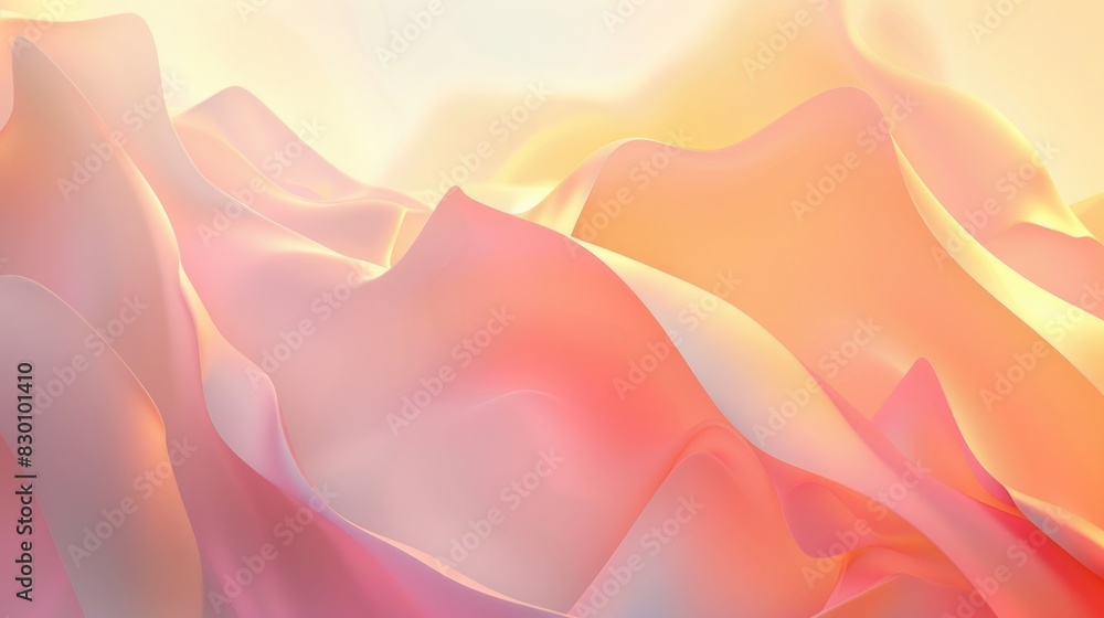 Aufkleber an abstract background with a soft glow and smooth gradients, perfect for creating a serene and mode