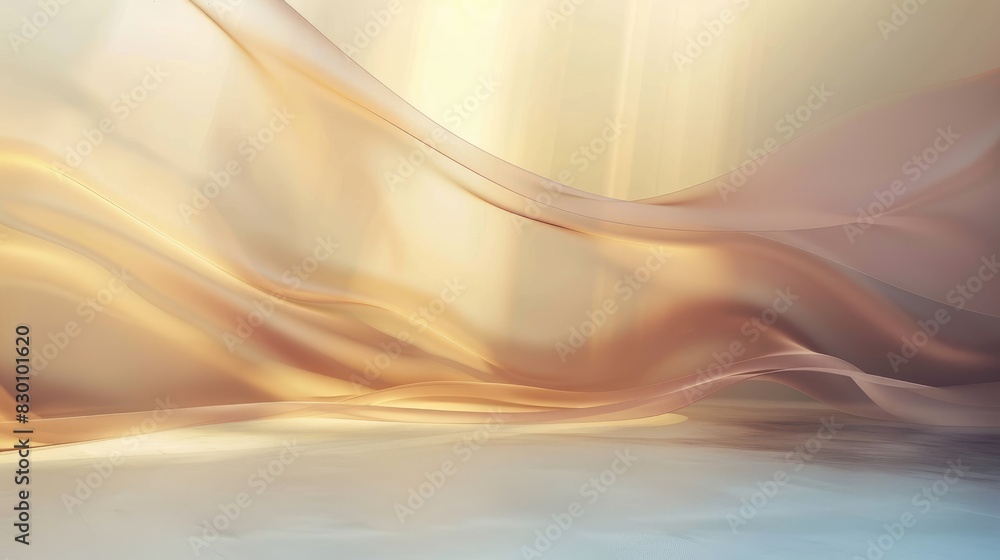 Poster an abstract background with a soft glow and smooth gradients, perfect for creating a modern and sere