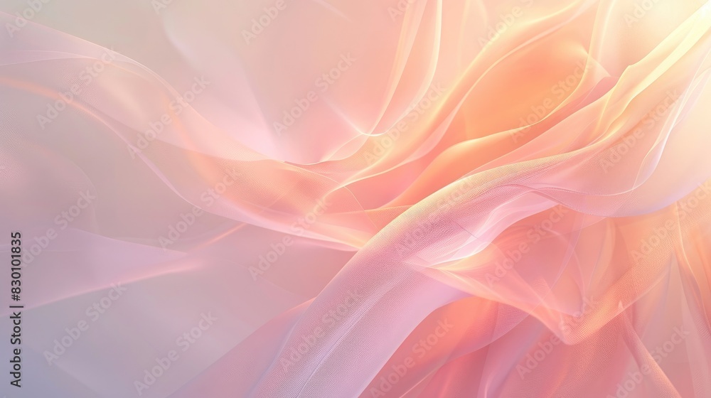 Poster an abstract background with a soft glow and smooth gradients, perfect for creating a serene and mode