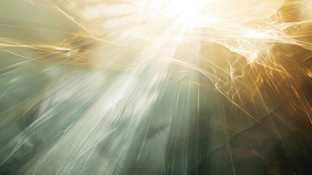 An abstract background with delicate light rays creating a sense of tranquility and peace
