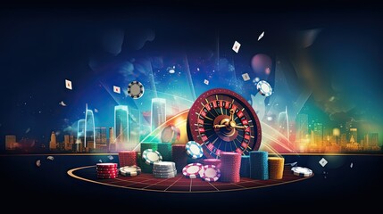 casino and gambling abstract background