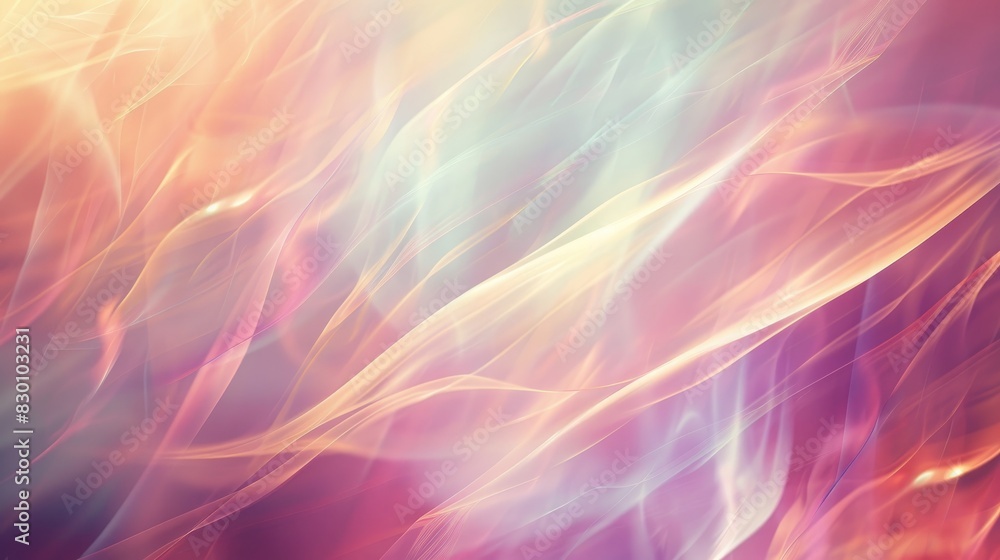 Aufkleber an ethereal abstract background with delicate light rays creating a calming and peaceful visual effe