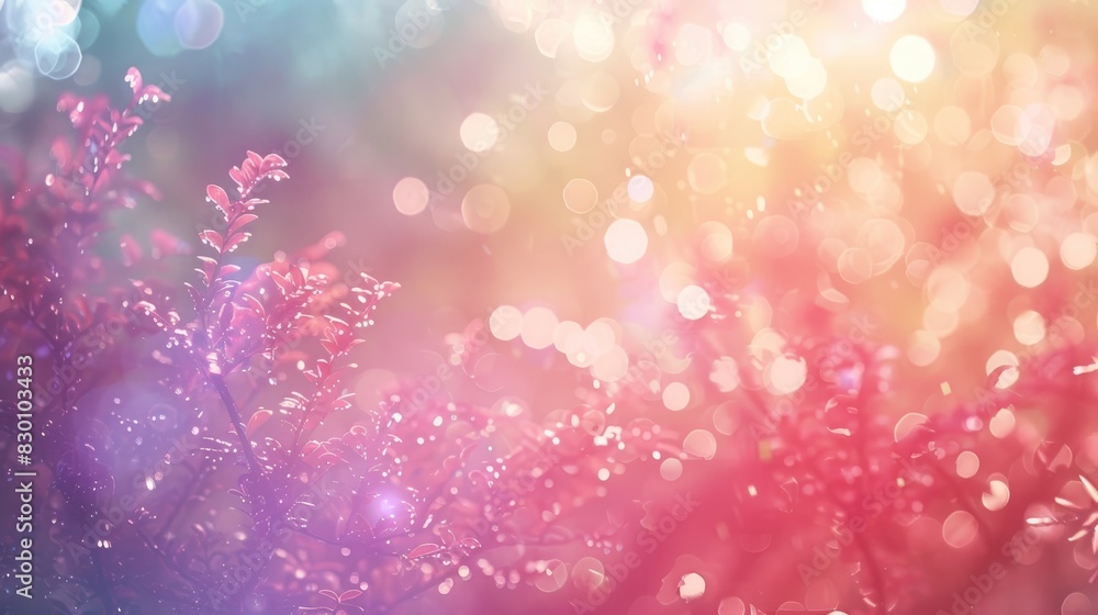 Aufkleber an ethereal abstract background with delicate light flares and bokeh effects, creating a magical and