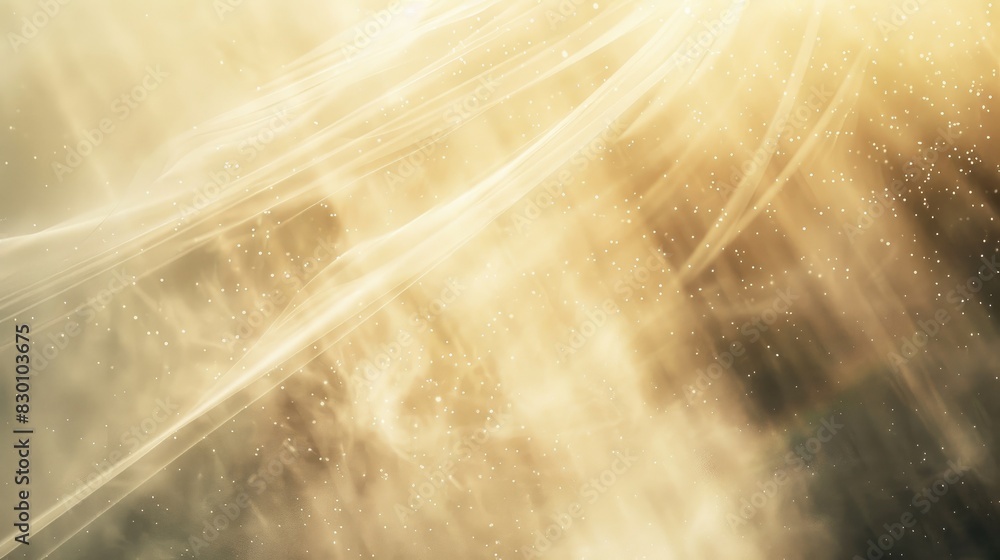 Poster an ethereal abstract background with delicate light rays creating a calming and peaceful visual effe